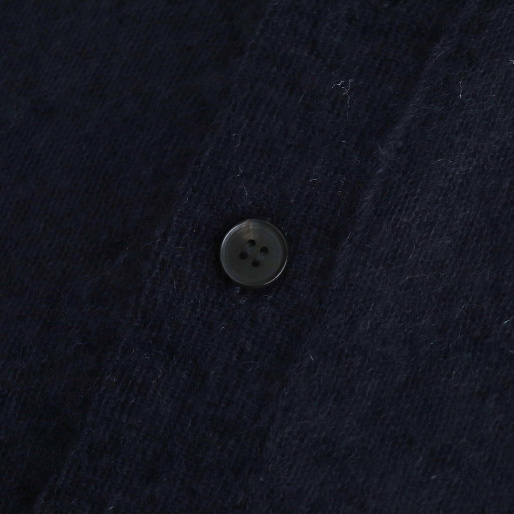 KID MOHAIR SHEER KNIT POLO #NAVY [A25SP03FG]