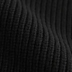 OVERSIZED DRIVERS KNIT ZIP JACKET #BLACK [ST.995]