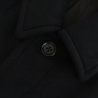 Light Melton Oversized Coat #BLACK [GU253-10270B]