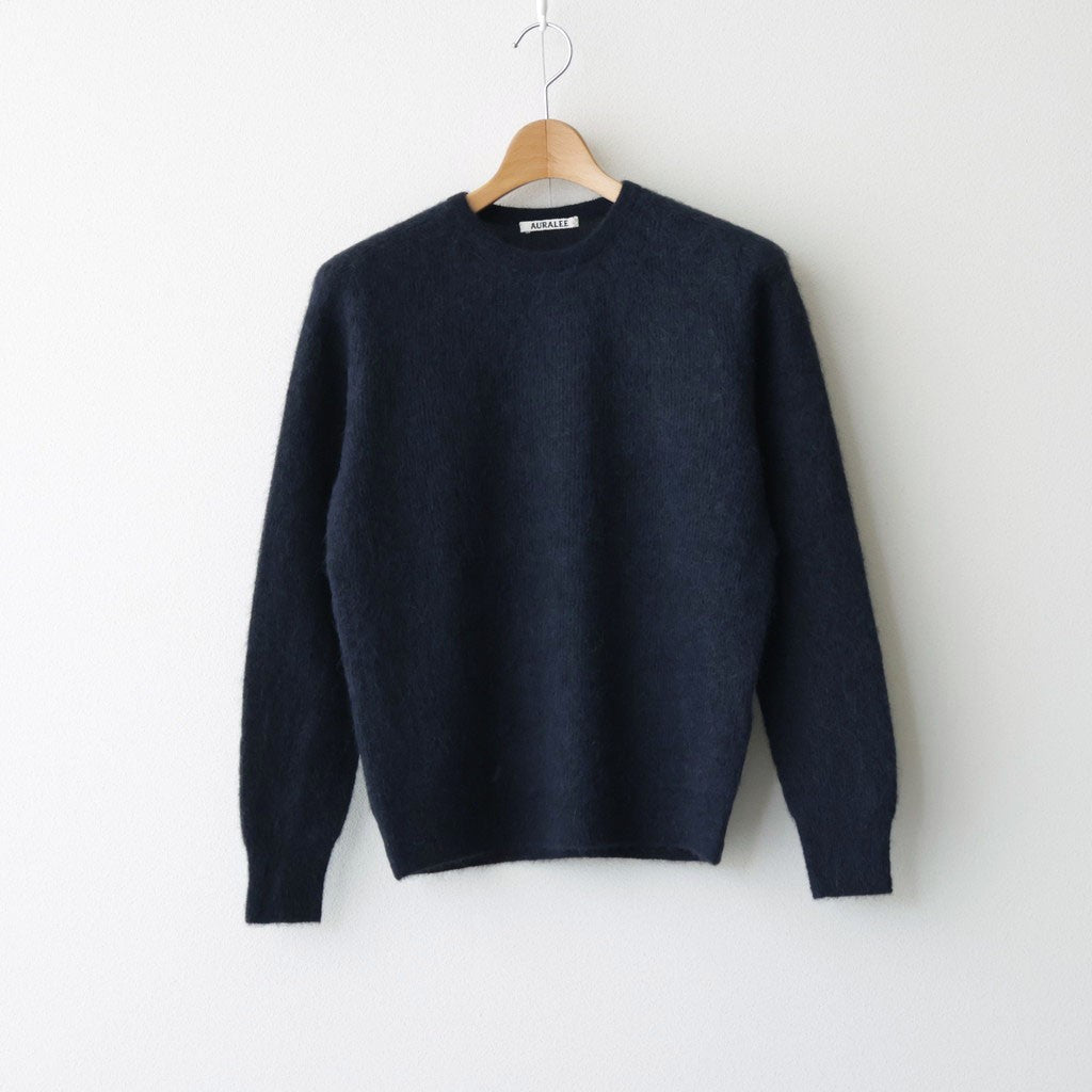 BABY SURI ALPACA SHEER KNIT P/O #NAVY [A26AP05AK]