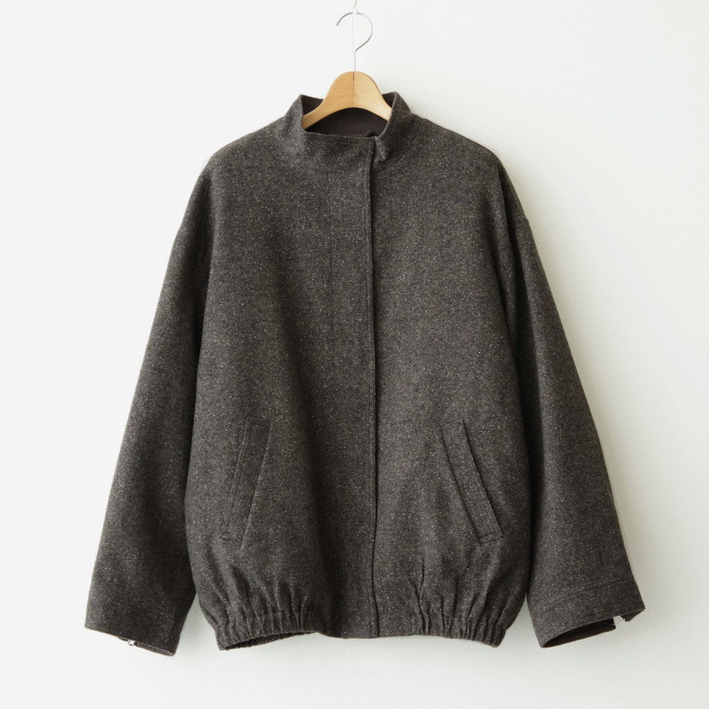 Silknep Tweed Blouson #D/BRN [12620203]