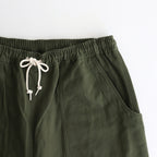 綿麻ヘリンボーン ベイカーパンツ #KHAKI [HO-P019-051]