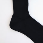 COTTON LOW GAUGE SOCKS #BLACK [A26SS03SX-M]