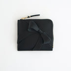 L字型ZIP財布 - BIG BOW #Black [8Z-O310-051]