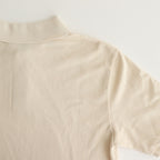 HIGH GAUGE PIQUE POLO #IVORY [A25SP01HK]