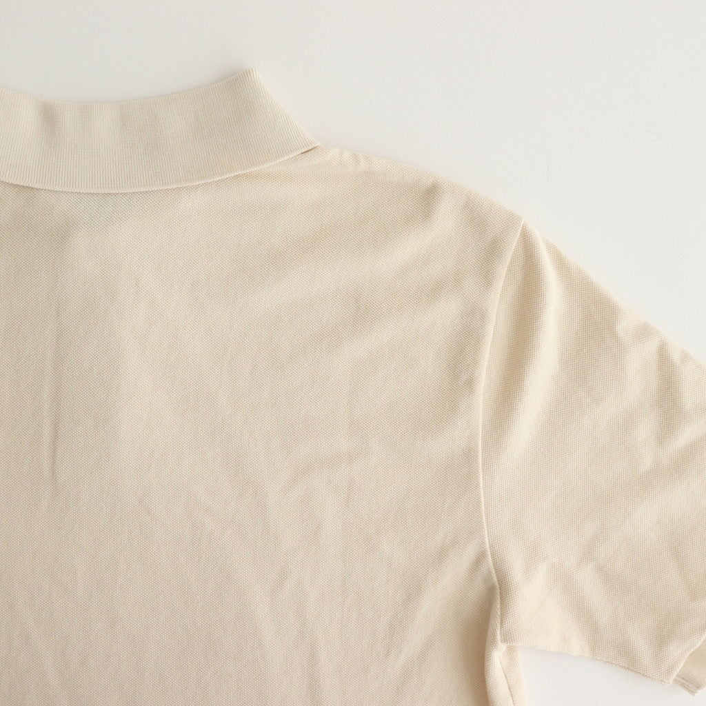 HIGH GAUGE PIQUE POLO #IVORY [A25SP01HK]