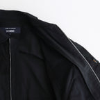 綿ナイロンバックサテン×多素材MIX ブルゾン #BLACK×MIX [HO-J023-051]