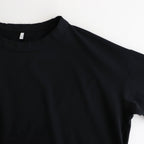 FOB6T - 微強撚綿天竺 6分袖カットソー #95 Midnight [SN_FR0902T6]