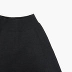 SUPER FINE WOOL KNIT SKIRT #TOP BLACK [A26AS06TJ]