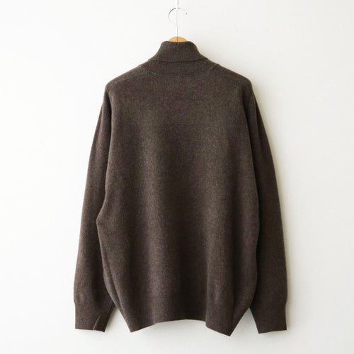 EXTRA FINE WOOL KNIT TURTLE NECK LS #MOCHA [ST.1635]
