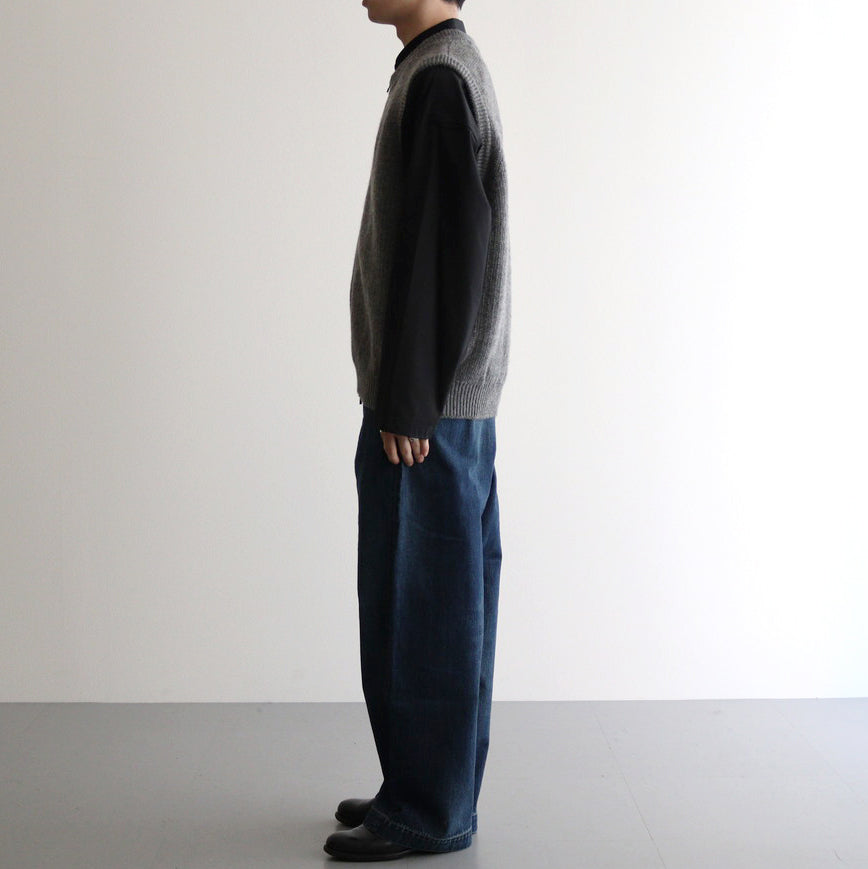 L-G Zip-up Vest #Gray [2403-020]