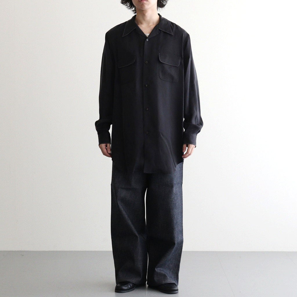 TOP STITCH SHIRT #BLACK [26330507]