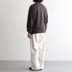 SILK NEP DENIM 5P WIDE PANTS #IVORY WHITE [A26AP02SD]