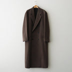 SUPER FINE WOOL MOSSER CHESTERFIELD COAT #TOP BROWN [A25AC02WM]