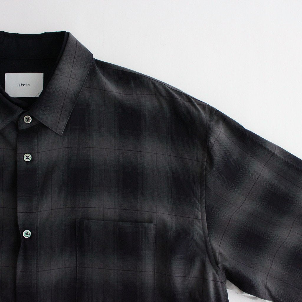 OVERSIZED LAYERED SHIRT #NAVY CHECK [ST.547-2] _ stein