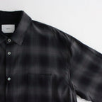 OVERSIZED LAYERED SHIRT #NAVY CHECK [ST.547-2]