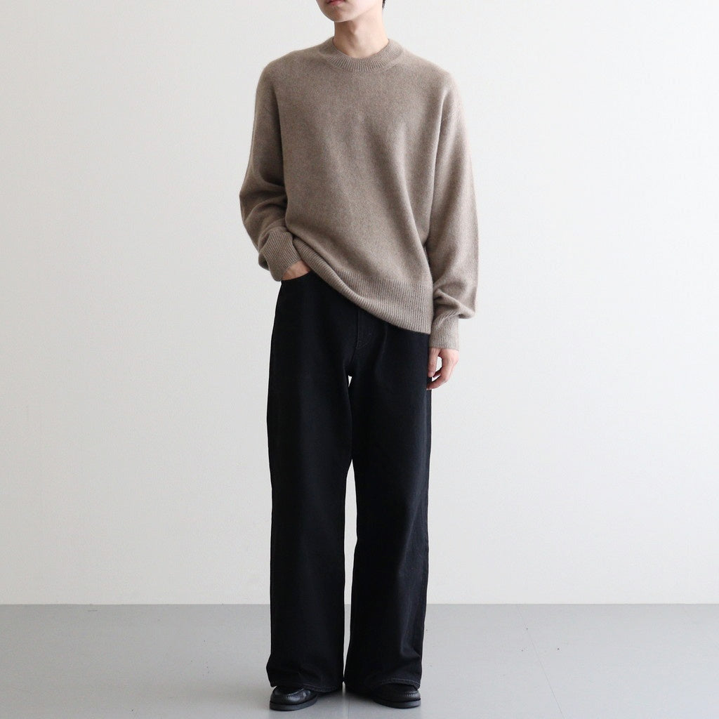 Cashmere Wholegarment Crewneck Sweater #BEIGE [YK25FW01116S]