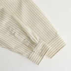 SUPER FINE WOOL STRIPE SHIRT #IVORY STRIPE [A25SS01WW]