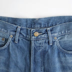 Selvage Denim Five Pocket Wide Straight Pants #INDIGO LIGHT FADE [GU263-40059LB]
