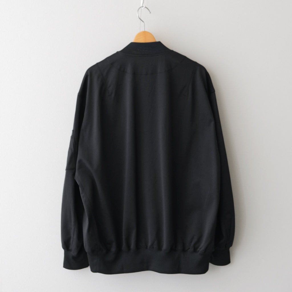 綿ナイロン裏毛 カーディガン #BLACK [HQ-T007-051]