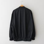 綿ナイロン裏毛 カーディガン #BLACK [HQ-T007-051]