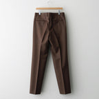 BLUEFACED WOOL TWO-TUCK SLACKS #BROWN RED STRIPE [A25AP02BS]