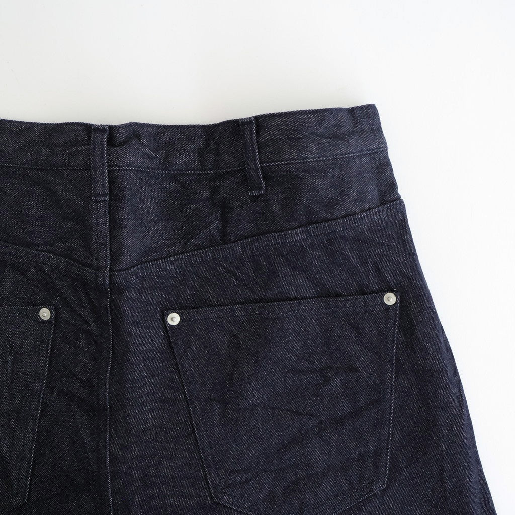 綿反応デニムストレートパンツ #INDIGO [HP-P026-051]