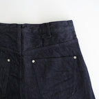 綿反応デニムストレートパンツ #INDIGO [HP-P026-051]