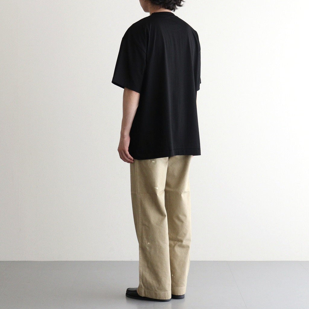 SUVIN60/2 OVERSIZED T-SHIRT #BLACK [KKAGLW0015]