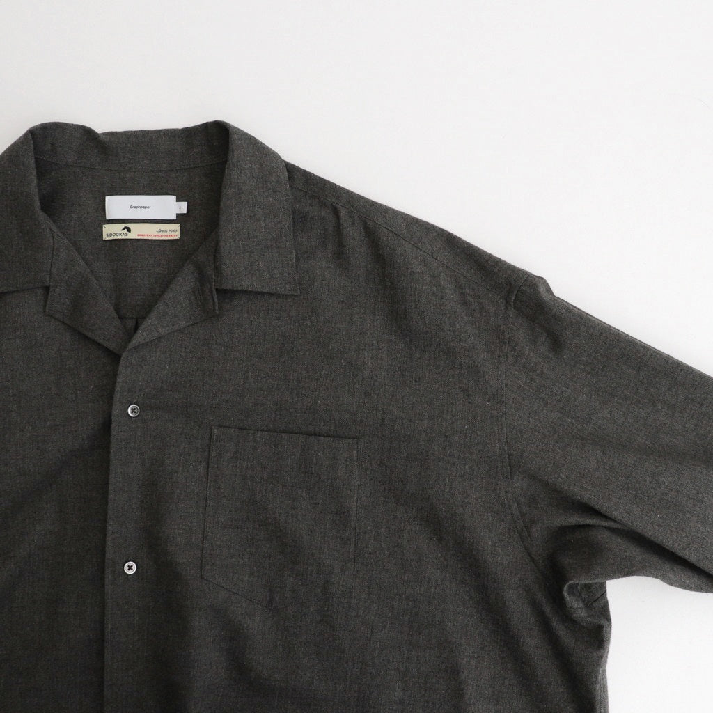SIDOGRAS Cotton Herringbone Flannel Sleeping Shirt #GRAY [GM254-50044]