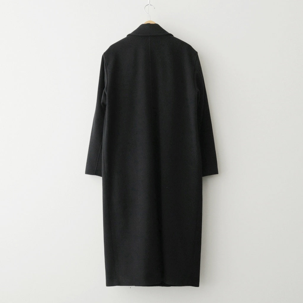 SUPER FINE WOOL MOSSER CHESTERFIELD COAT #BLACK [A25AC05WM]