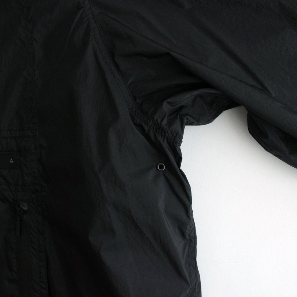 NYLON UTILITY OVER COAT #BLACK [YK24SS0631C]