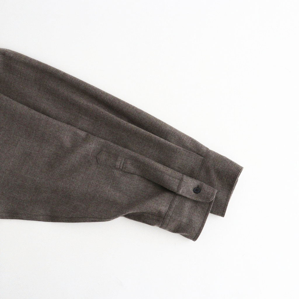 SUPER LIGHT WOOL SHIRT #TOP BROWN [A26AS02OS]