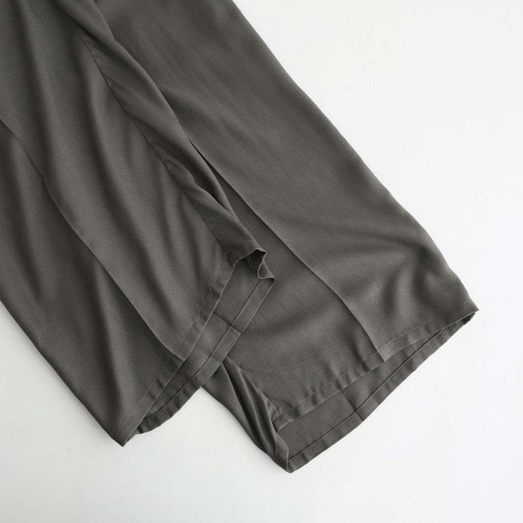 Modal Front Flat 1pleated Easy Trousers #CHARCOAL [YK26SS01216P]