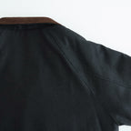 WOOL FULLING FLANNEL PADDED OVER BLOUSON #TOP CHARCOAL [A25AB02CF]