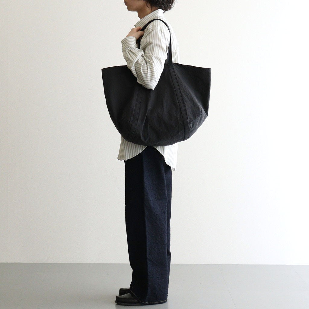 SHRINK WRAP TOTE BAG #BLACK [K042S]
