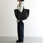 SHRINK WRAP TOTE BAG #BLACK [K042S]