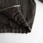 Herringborn Tweed Zip Blouson #Brown [YK26FW01314B]