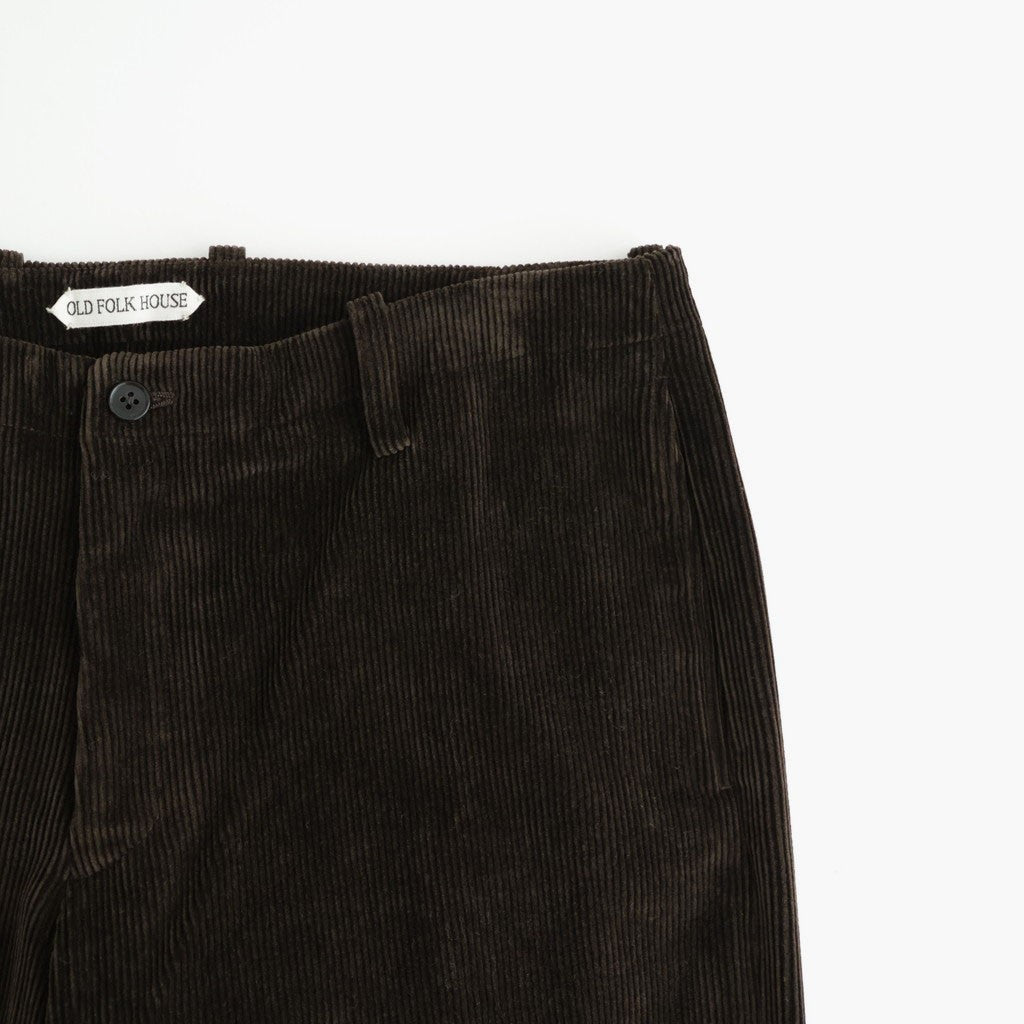 Cotton & Rayon Corduroy Pants #Dark Brown [OFH011PT11]