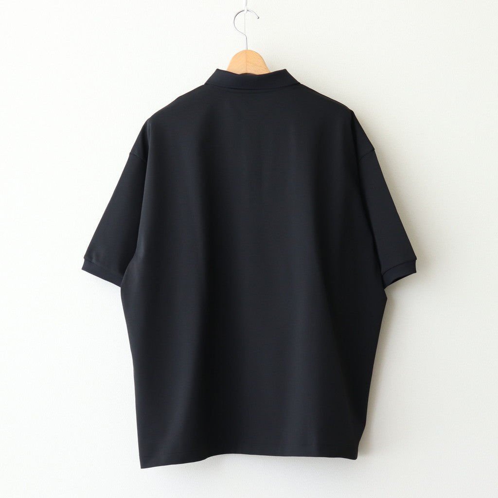 DRY PIQUE JERSEY S/S POLO #BLACK [FSC251-70230]