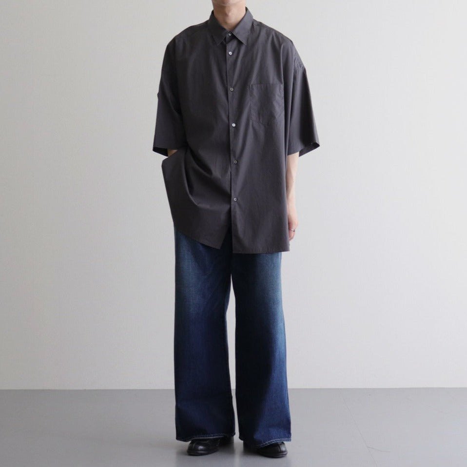 トップス Broad S/S Oversized regurar collar shirt トップス Broad S/S Oversized regurar collar shirt Broad S/S