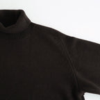 EXTRA FINE WOOL WARM KNIT TURTLE NECK LS #DARK BROWN [ST.1290]
