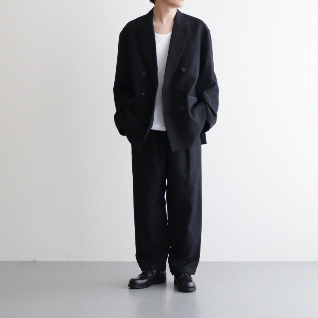 OVERSIZED DOUBLE BREASTED JACKET #CHARCOAL [ST.642]