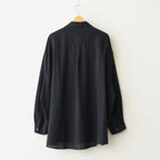 Viscose Viyella L/S Sleeping Shirt #BLACK [GM261-50456]
