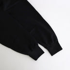 ELASTIC HIGH GAUGE SWEAT P/O #INK BLACK [A25SP02NU]