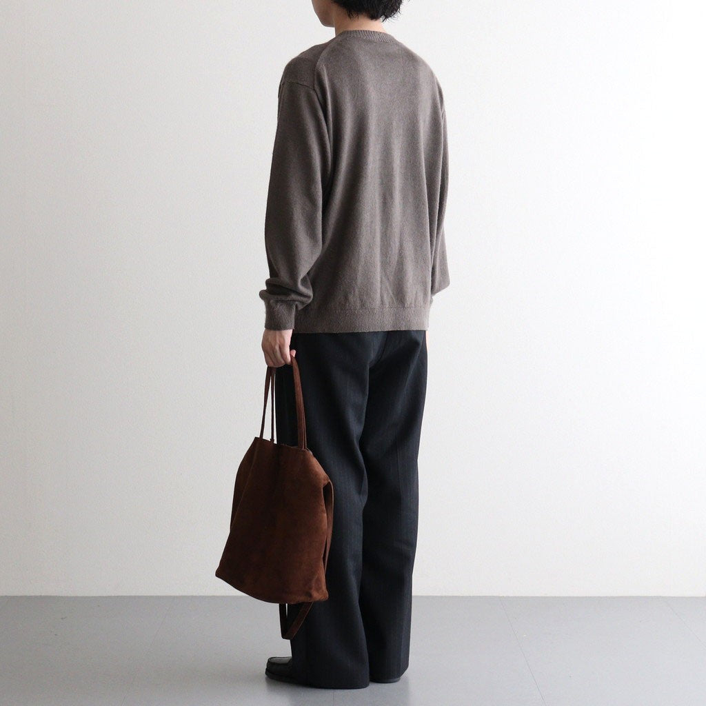 3WAY MEDIUM TOTE（OIL SUEDE） #COFFEE BROWN [MS-1]