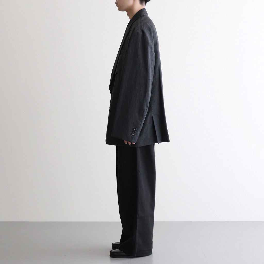 OVERSIZED DOUBLE BREASTED JACKET #CHARCOAL [ST.642]