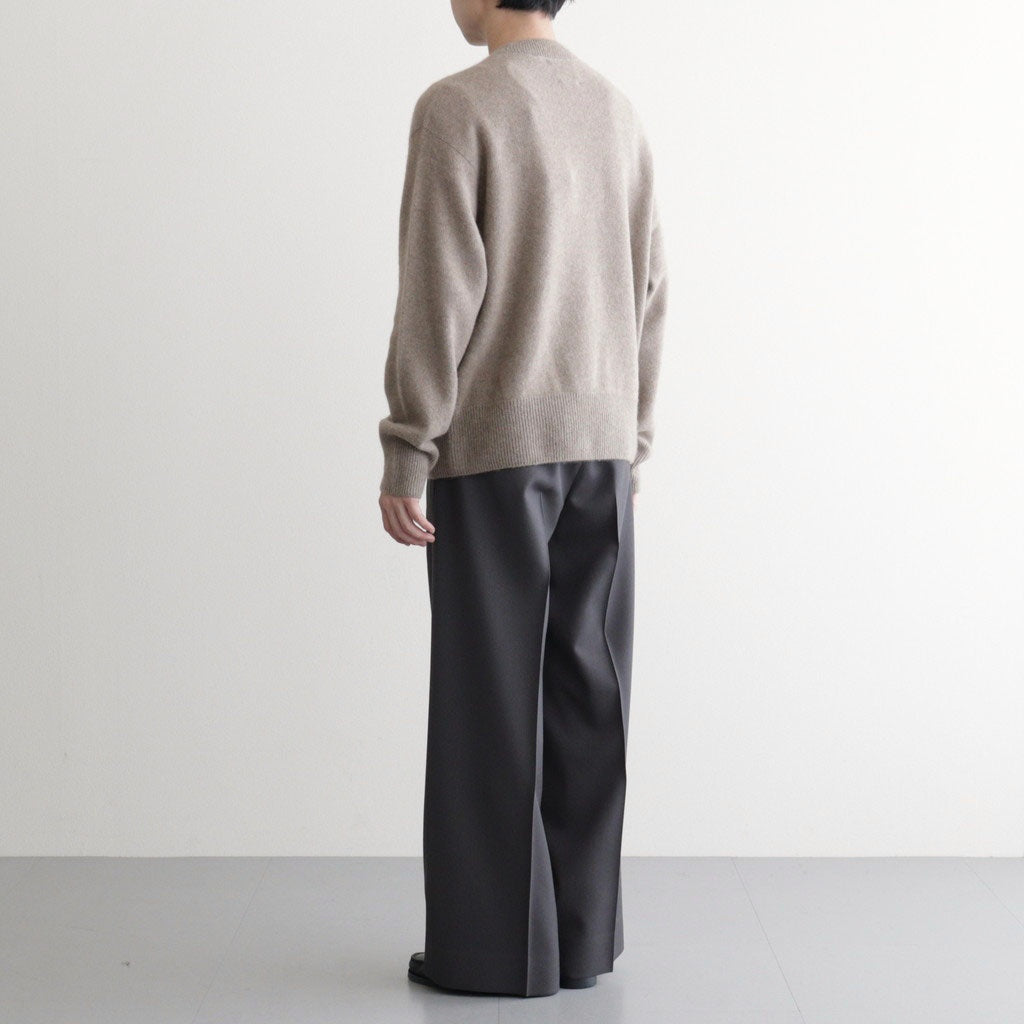 3pleated Wide-leg Trousers #CHARCOAL [YK26SS01170P]