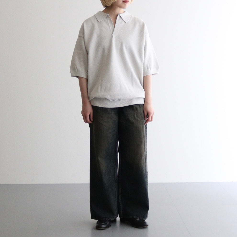 Moss Stitch Polo #Oatmeal [2501-011]