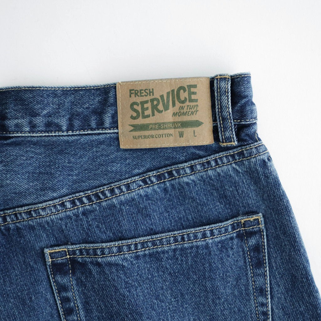 CORPORATE DENIM FIVE POCKET PANTS #DARK WASH [FSC263-40156FB]